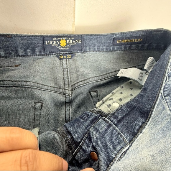 Lucky Brand Jeans 121 Heritage Slim 30X32 Men's Denim Jeans Medium Wash - Picture 10 of 10